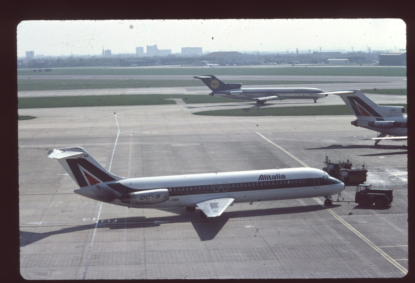 Orig 35mm airline slide Alitalia DC-9-30 I-DIBN [2052]