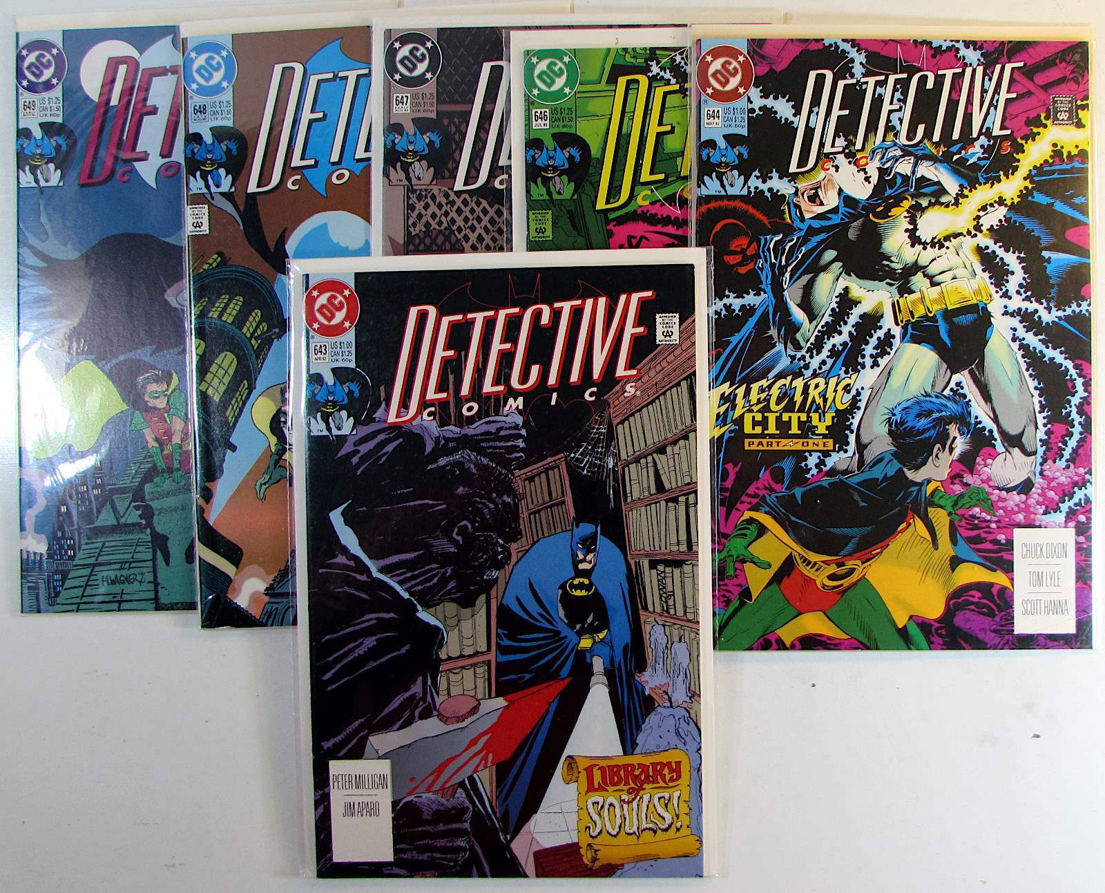Batman Detective Lot of 6 #643,644,646,647,648,649 DC (1992) 1st Series Comics