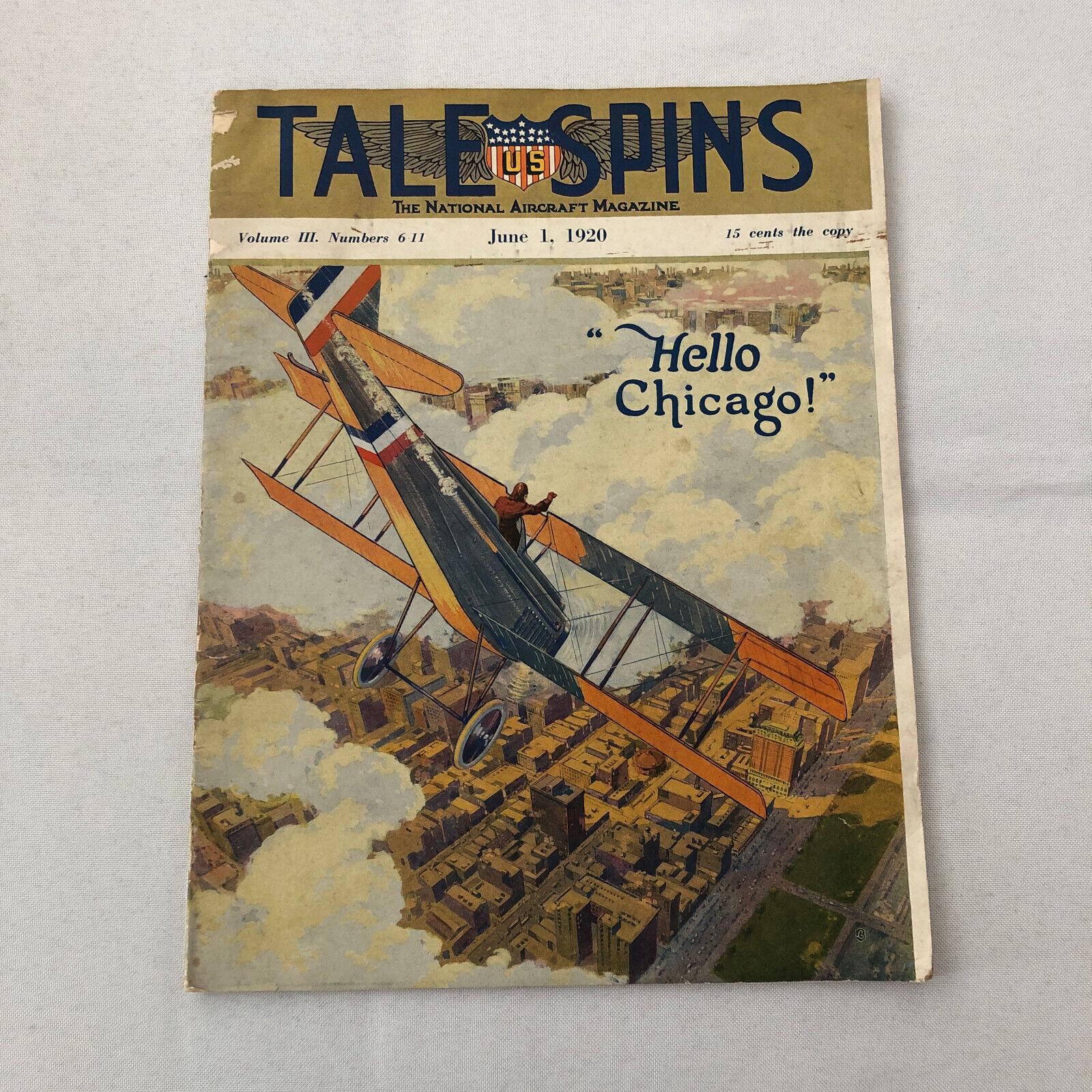 1920 Tale Spins Early Aviation Magazine Aircraft Plane Airplane Pilot June