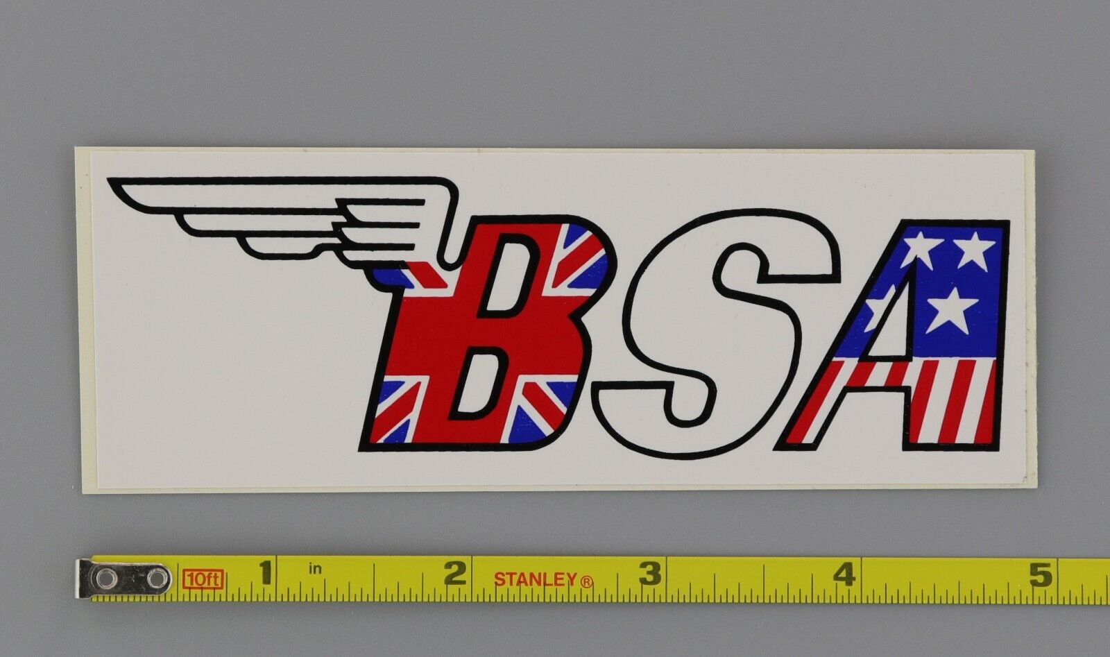 BSA Decal Sticker Original 70\'s Vtg Logo British Motorcycle Racing AMA