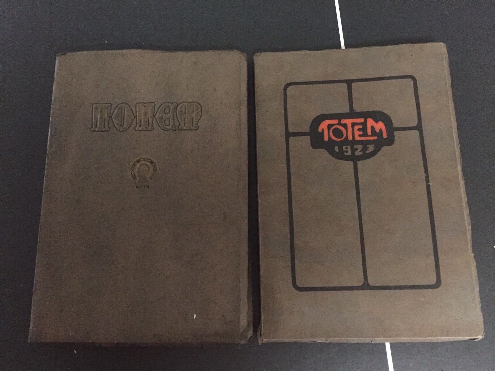 Vtg 1922 / 1923 Totem Yearbooks Lincoln High School Seattle WA
