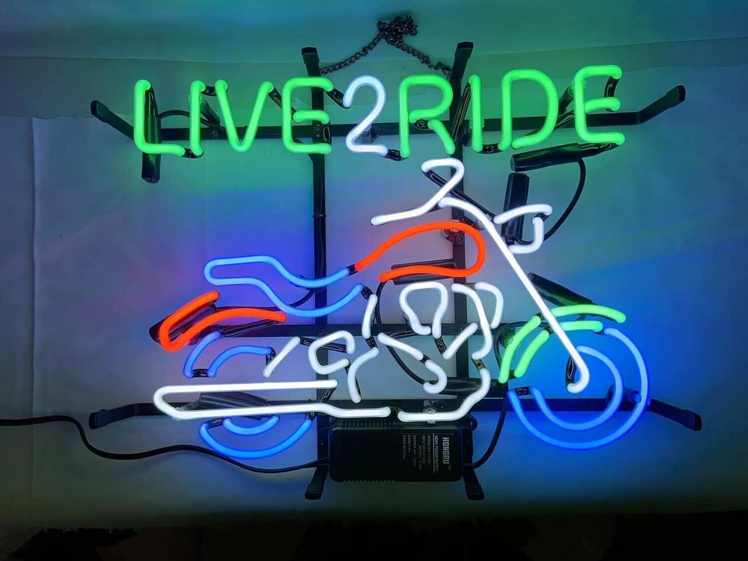 Live to Ride Neon  Light Sign 20\