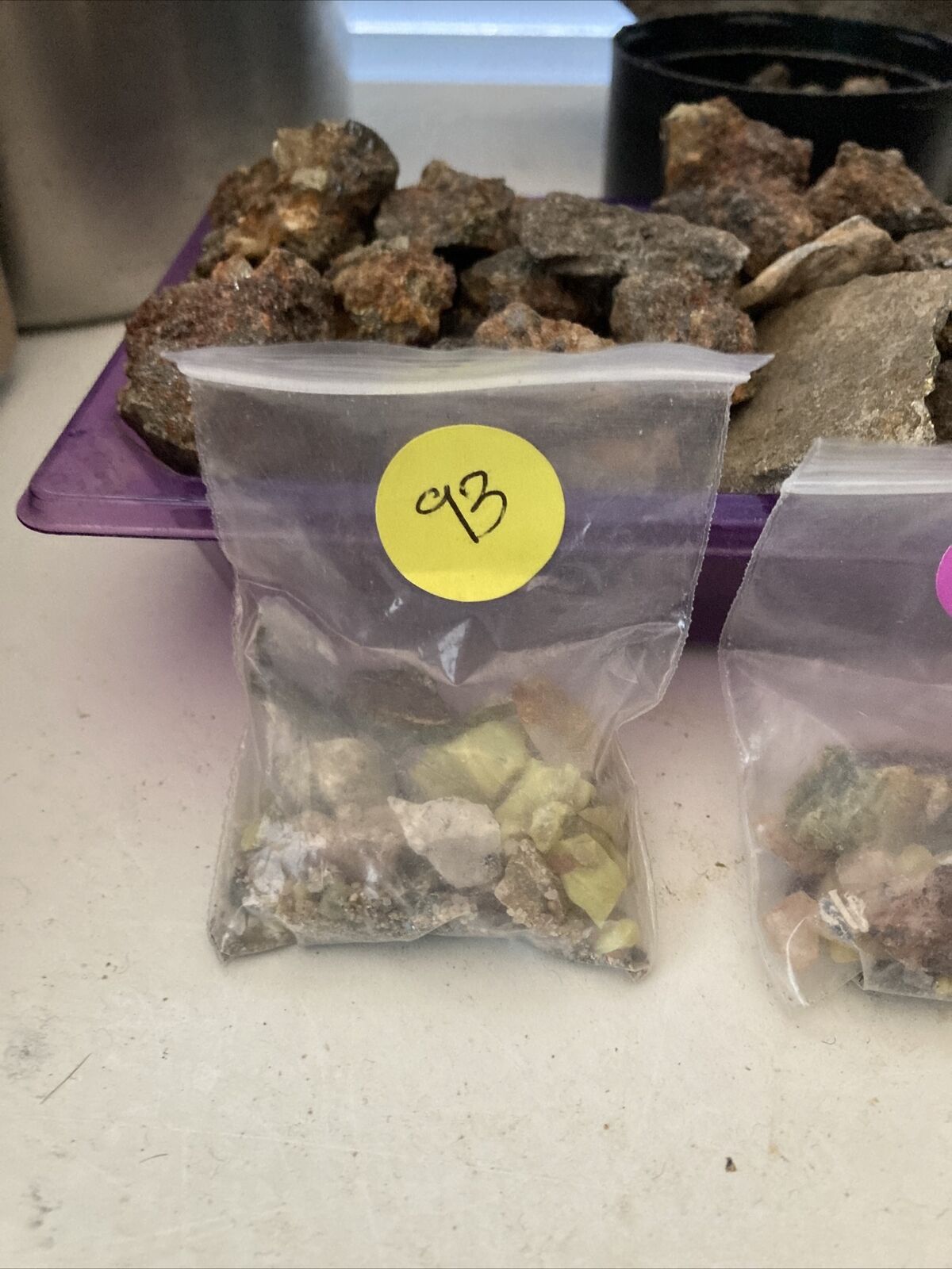 rocks minerals crystals gems 1/2 Ounce Mystery Bags Three To Choose From.