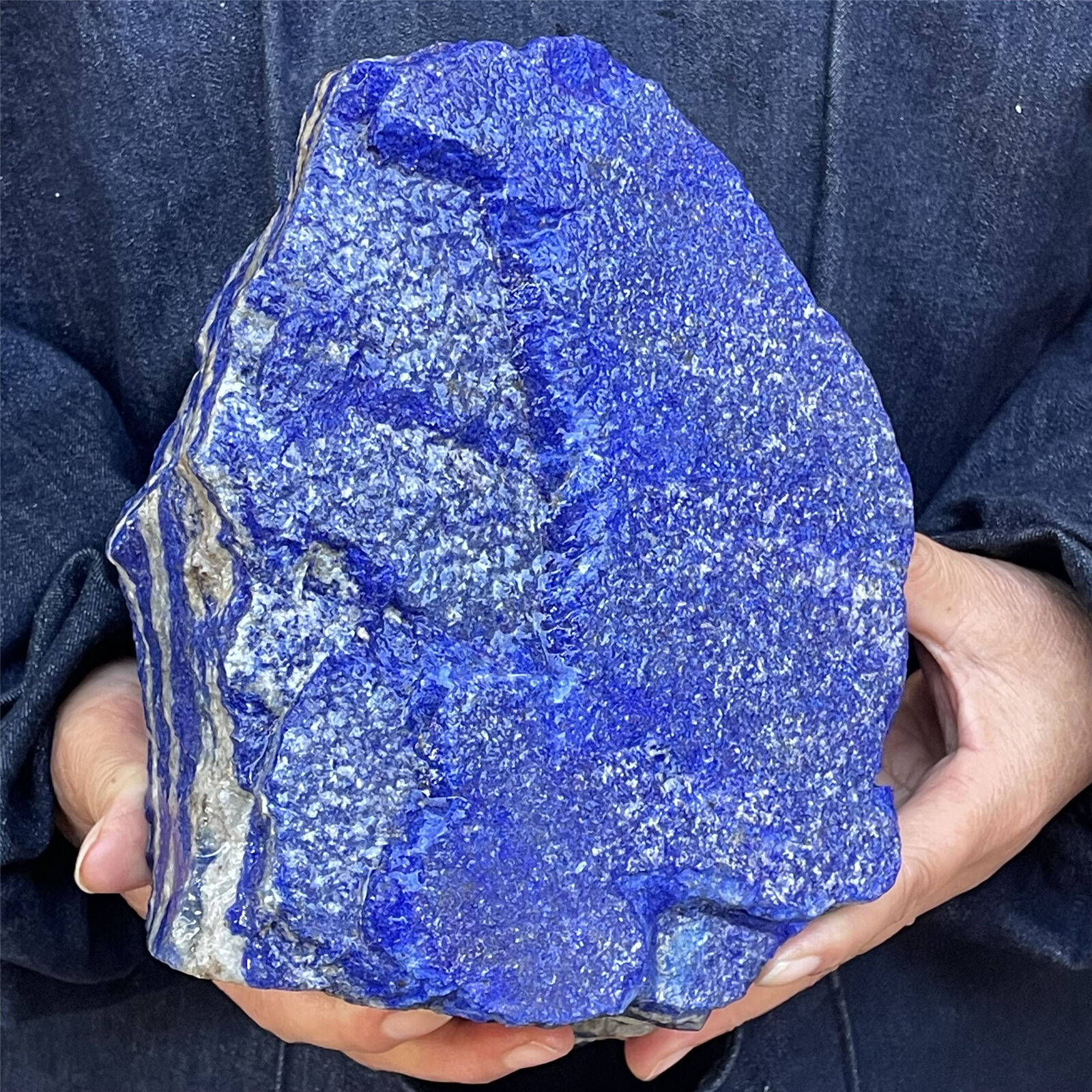 11.55LB Natural Lapis lazuli Quartz Crystal irregular Furnishing articles