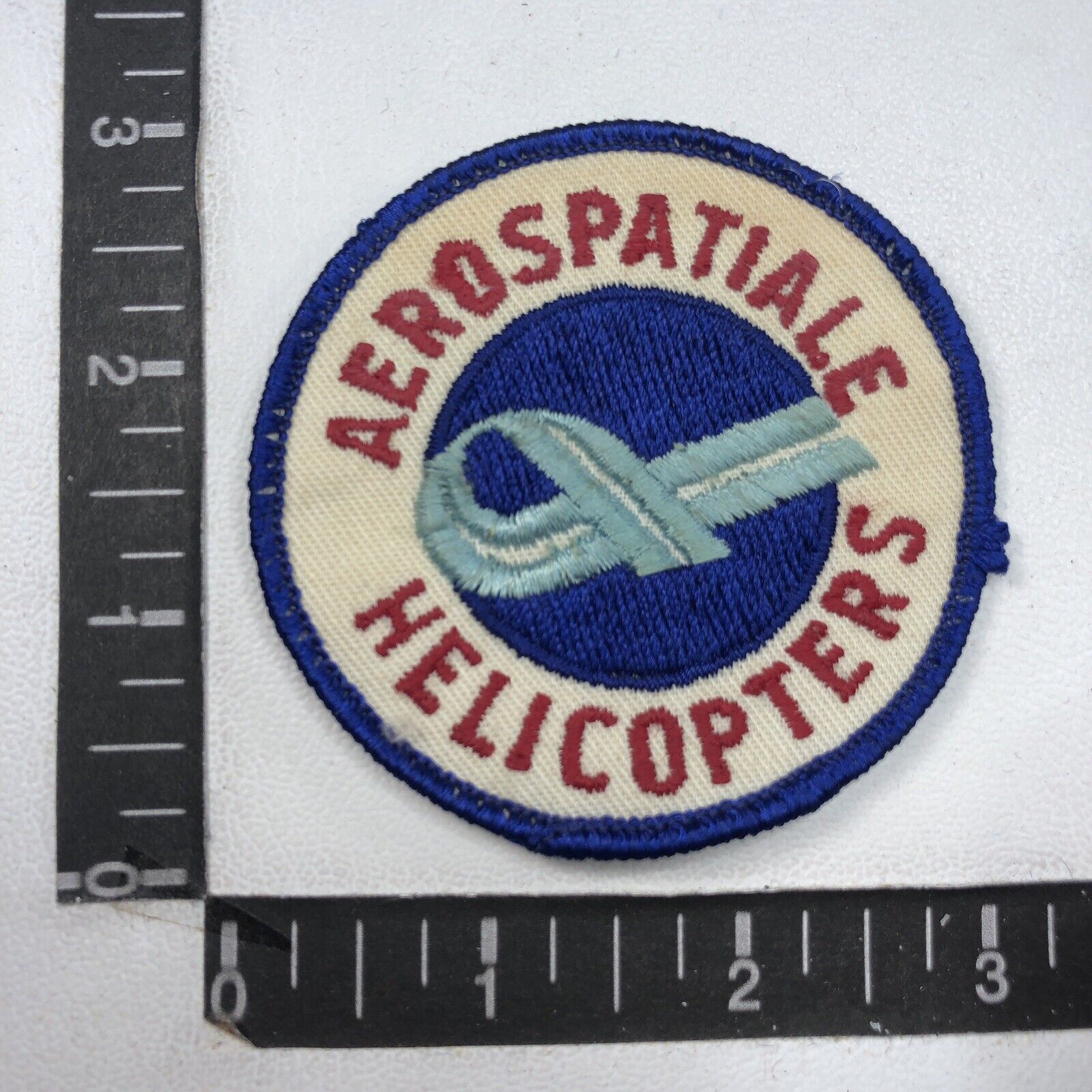 Vtg Aircraft Helicopter Patch AEROSPATIALE HELICOPTERS C99F