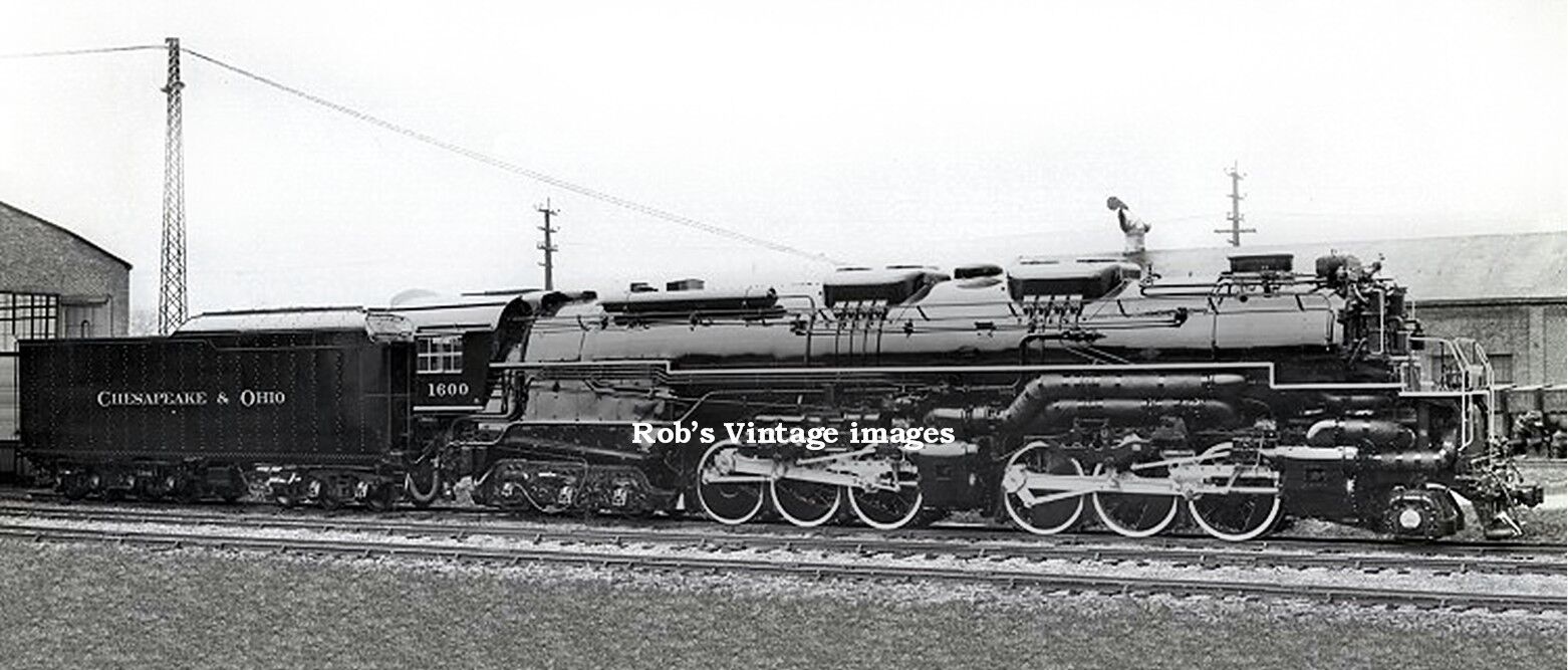 C&O Chesapeake & Ohio Steam Locomotive 1600 Railroad train Allegheny 2-6-6-6 