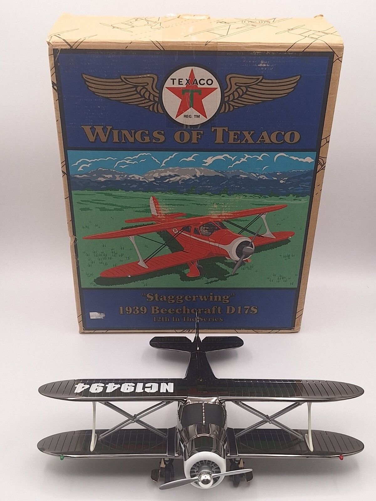 Wings Of Texaco “Staggerwing” 1939 Beechcraft D17S chrome finish, 12th In Series