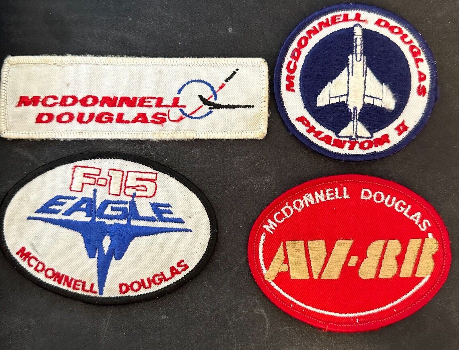 Vintage McDonnell Douglas (Boeing) Embroidered Patches (4)