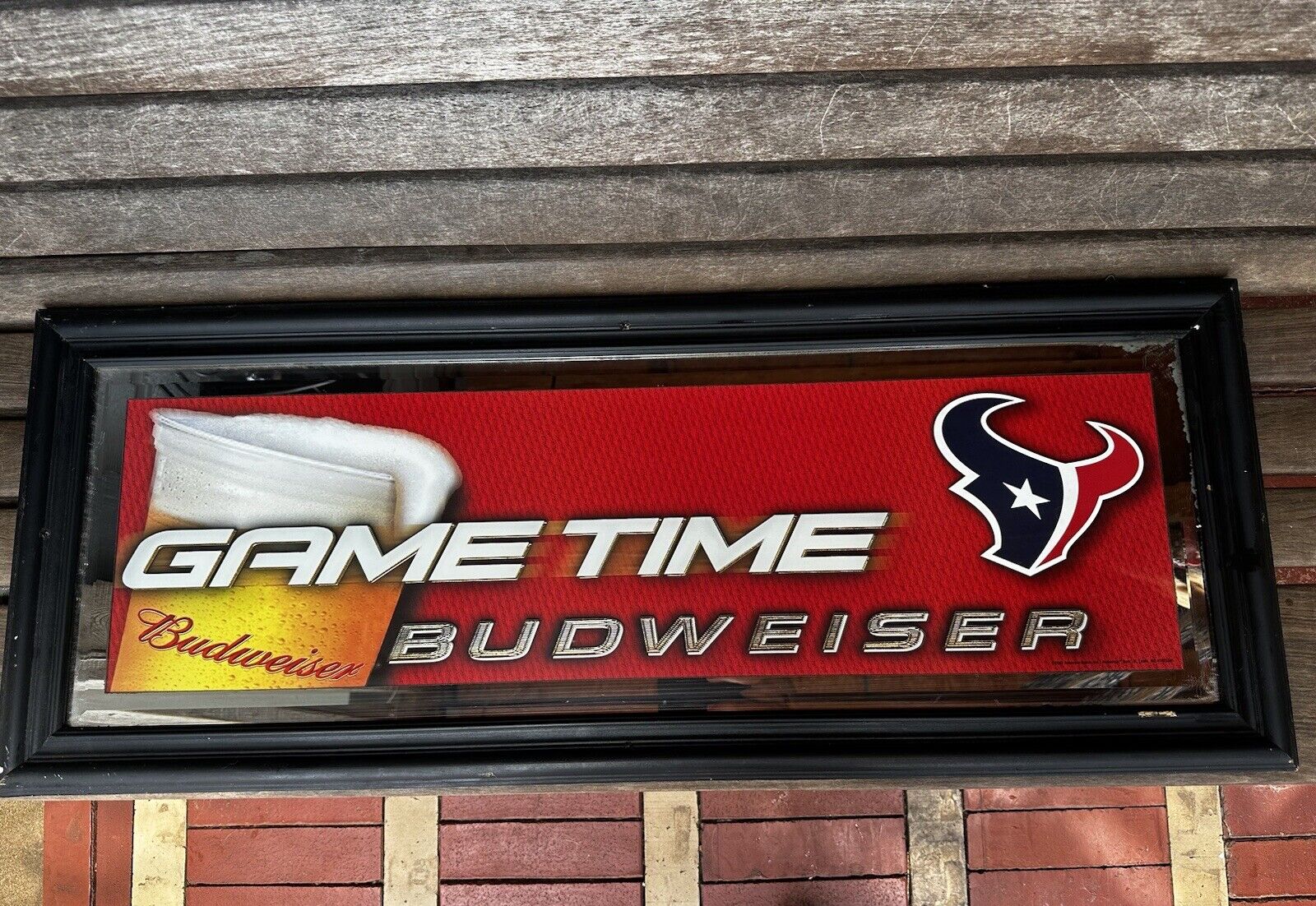 Texans Budweiser Game Time Sign 2003