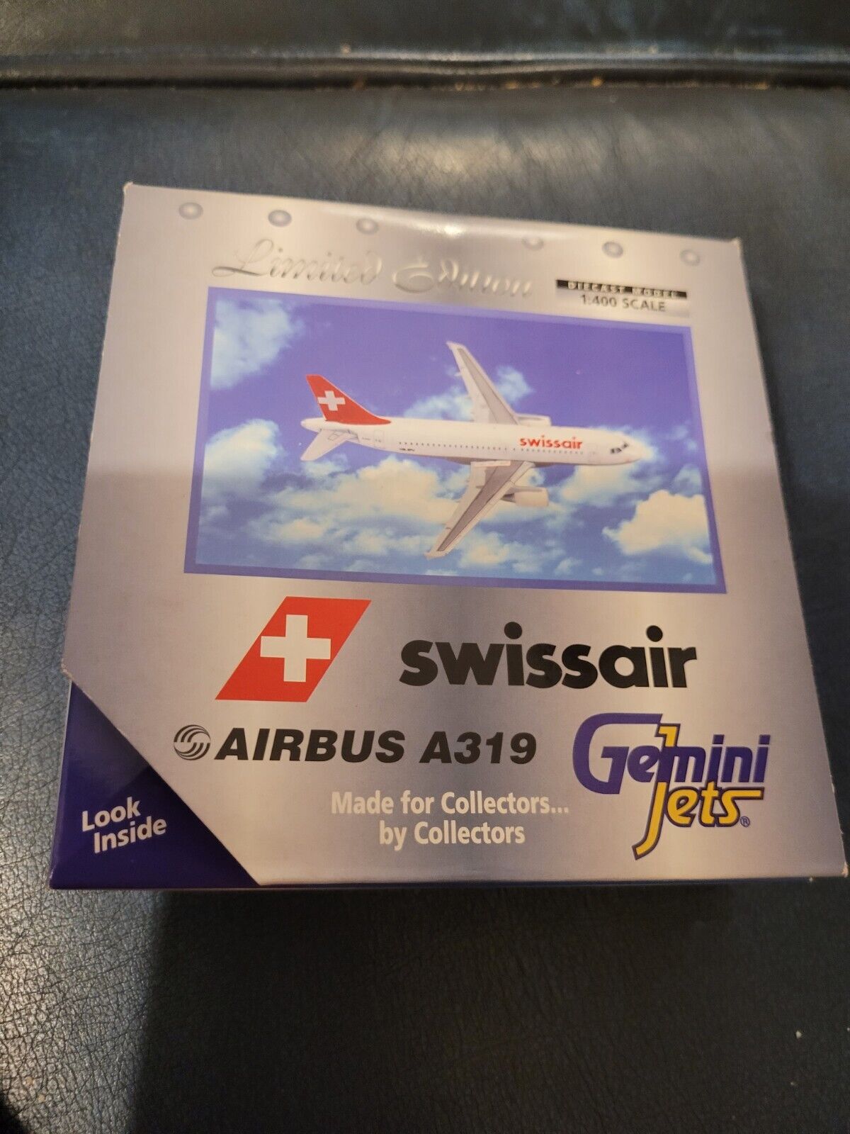 Gemini Jets 1 400 Swissair Airbus A319 unopened Rare Slight Scuffing To Box.
