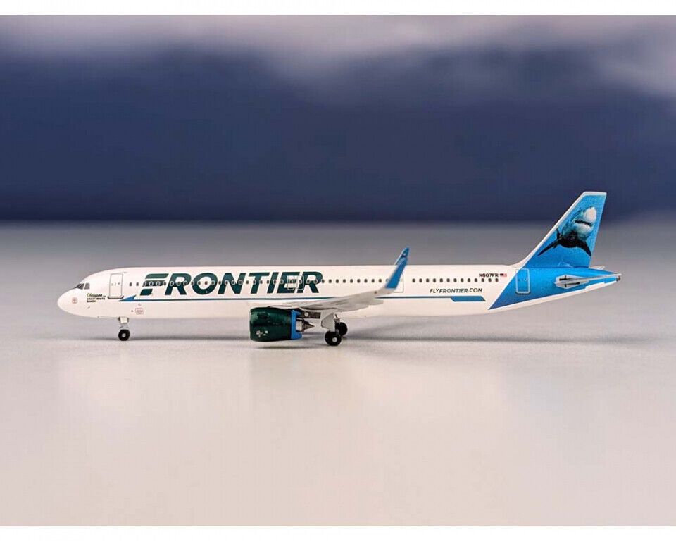 Aeroclassics AC411271 Frontier Airlines A321neo Shark N607FR Diecast 1/400 Model