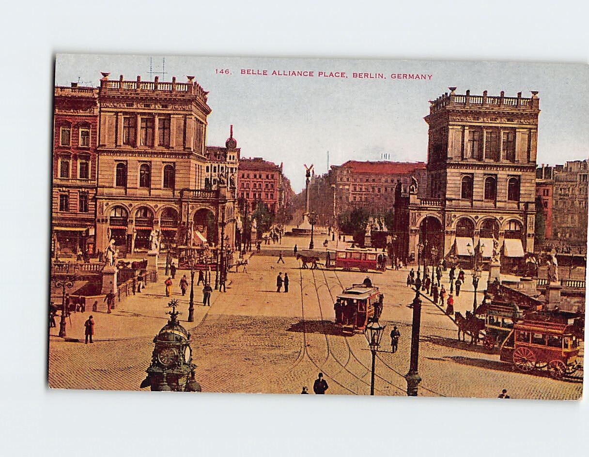 Postcard Belle Alliance Place Berlin Germany
