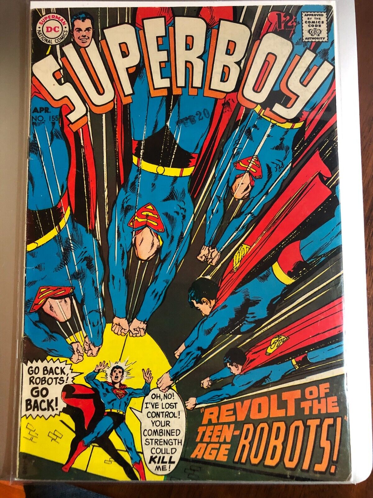 SUPERBOY #155 April 1969 Vintage Silver Age DC Comics Nice Condition