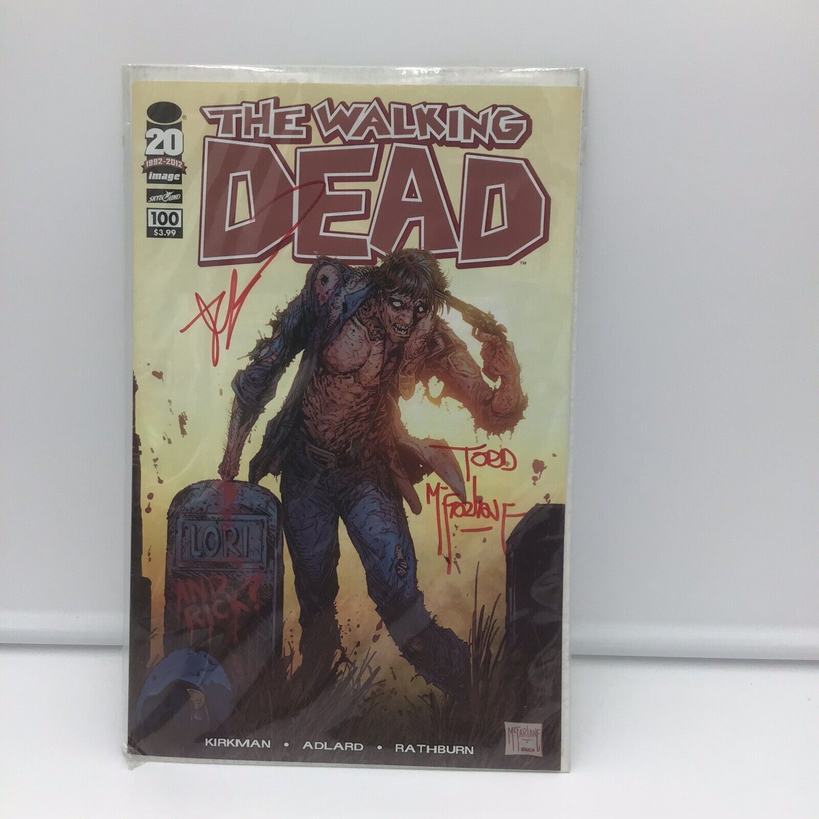 The Walking Dead #100 Mcfarlane Variant Signed Todd Mcfarlane And Rob Kirkman