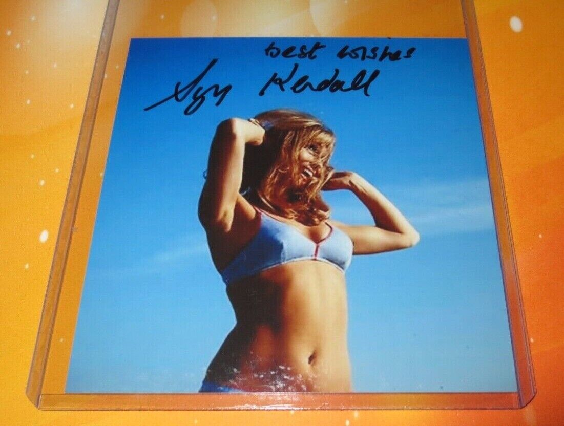 Suzy Kendall British actress signed autographed 4x4 photo Thunderball 