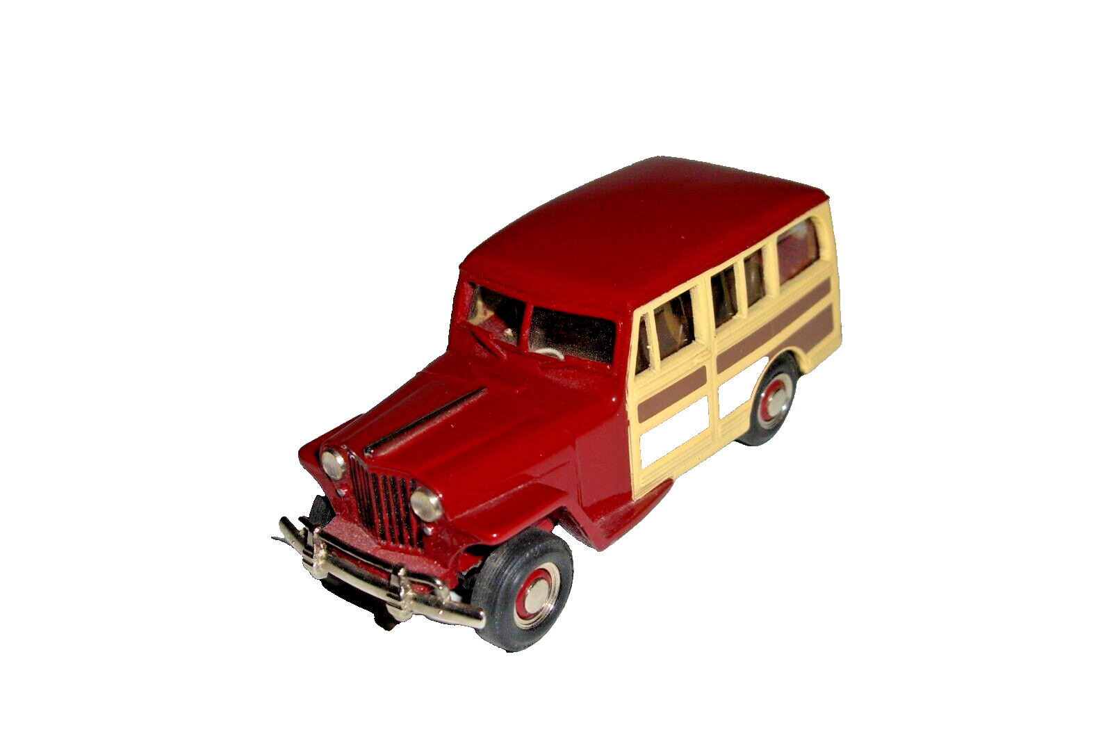 Rare U.S. Model Mint US-7 1949 Willys  Jeep Station Wagon in Luzon Red,