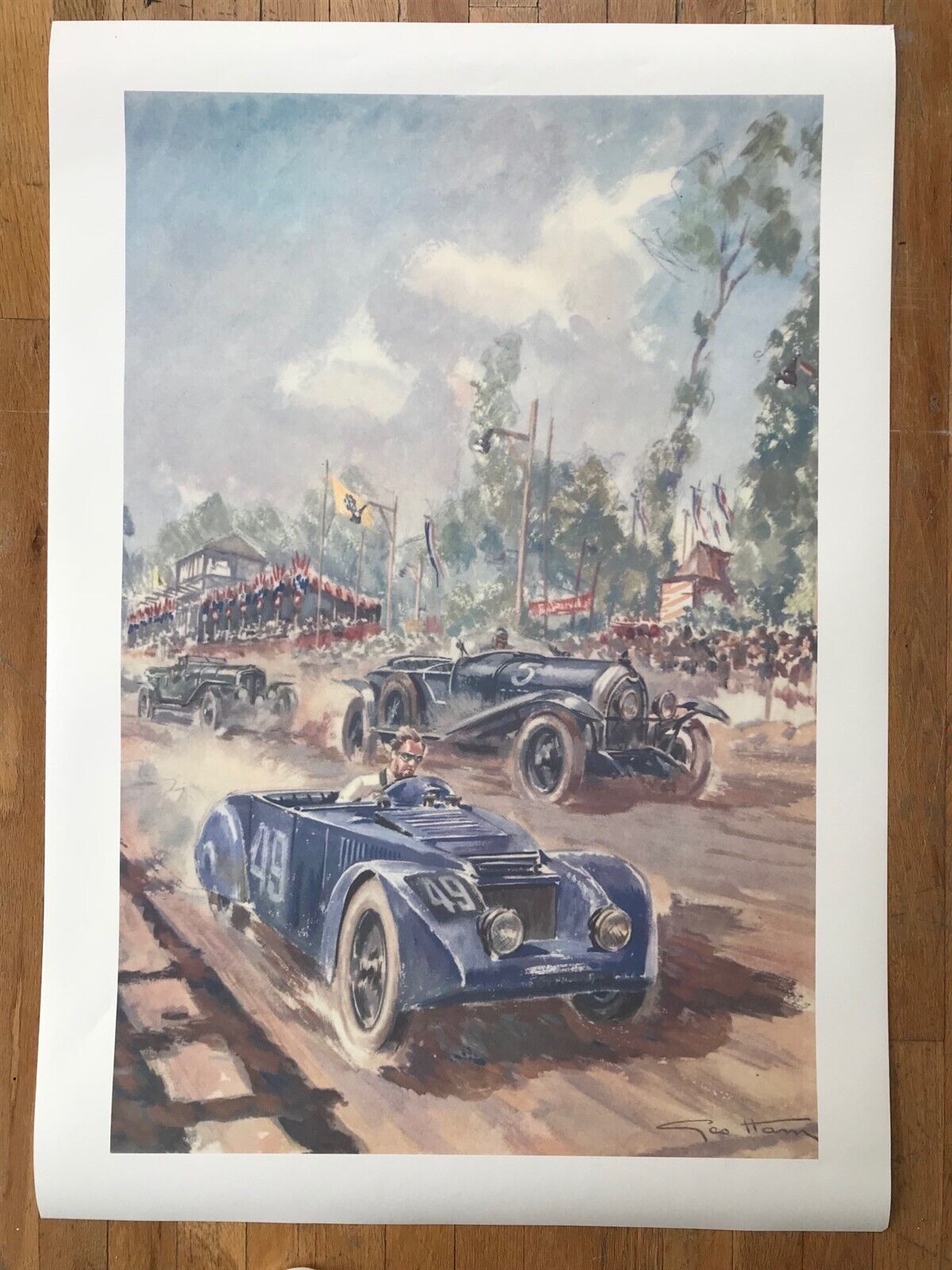 Poster reproduction of Geo Ham Chenard & Walker Z1 #49 Le Mans 1925 Lorraine #5