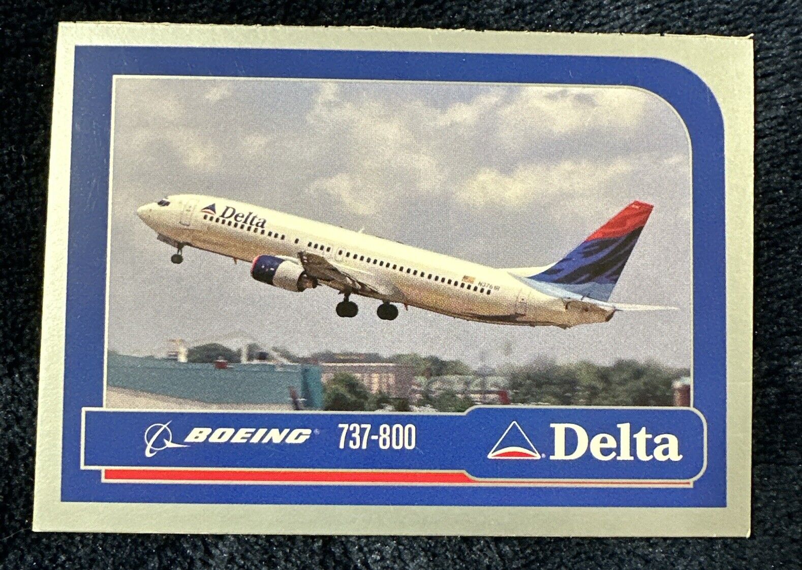 2003 Delta Air Lines Boeing 737-800 Aircraft Pilot Trading Card #5 Delta