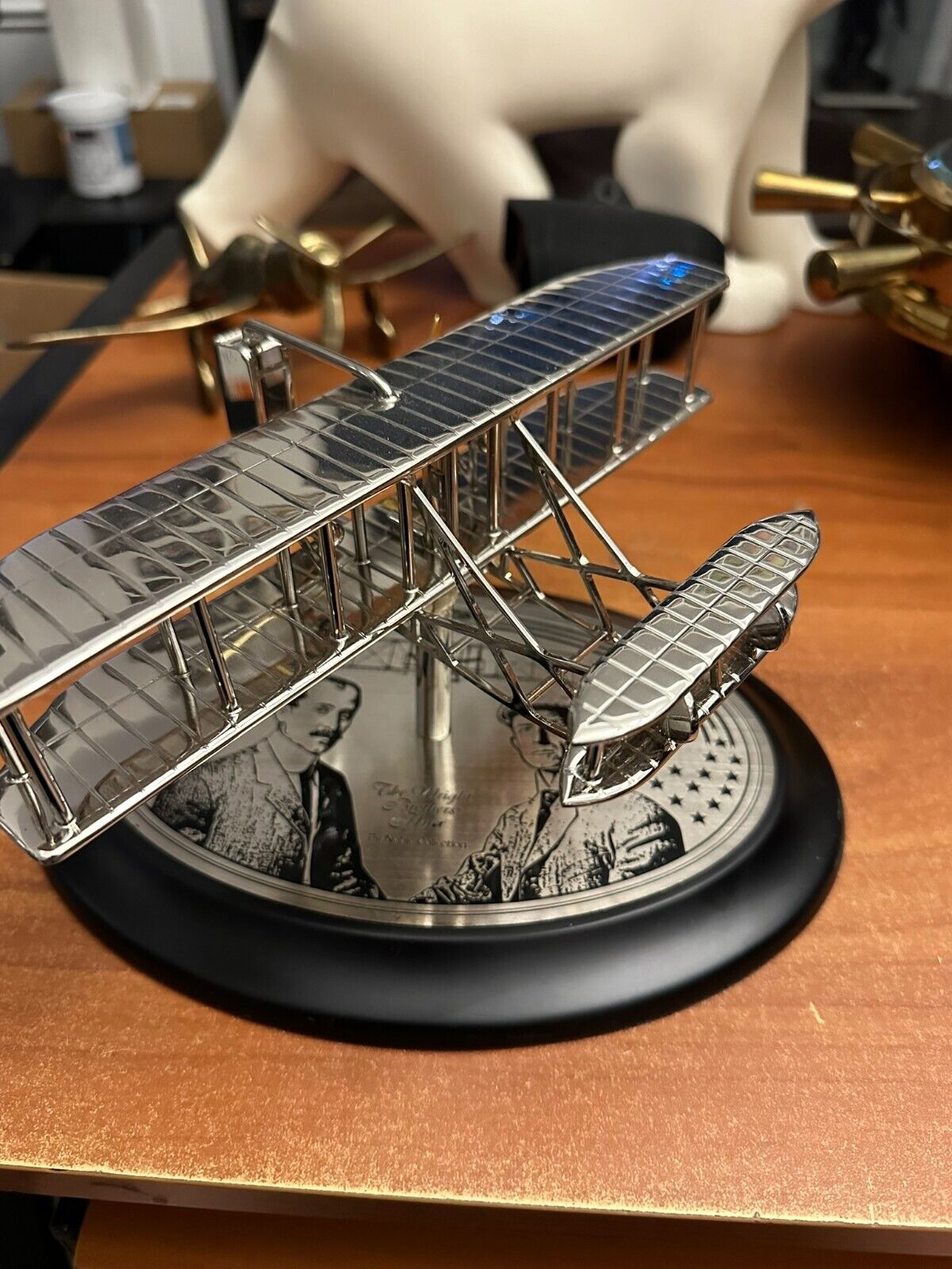 The Wright Flyer By Noble Collection 9 Inch Plane figure Wright Brothers
