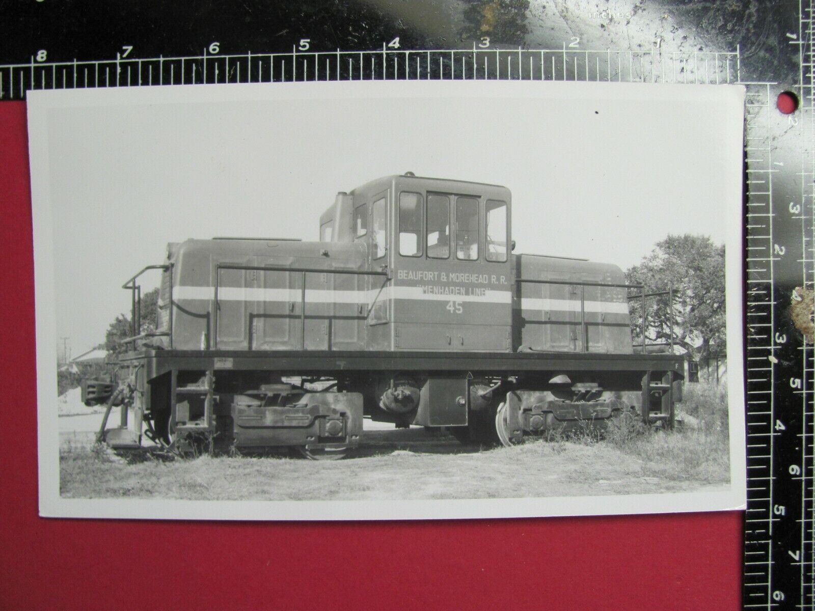 PHOTO of BEUFORT & MOREHEAD RAILROAD DIESEL LOCOMOTIVE #45 NORTH CAROLINA