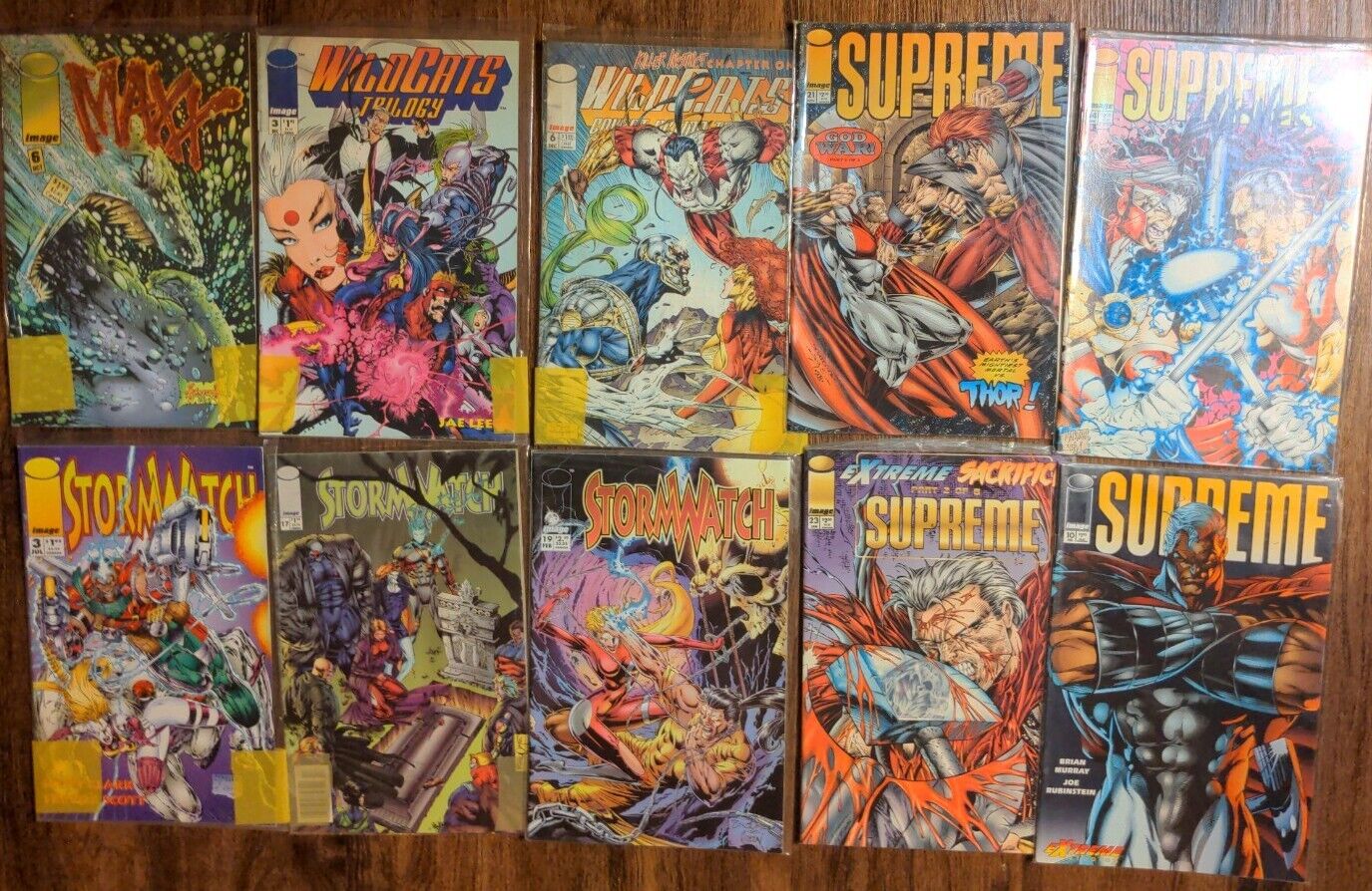 LOT of 10 Issues Image Comics Wildcats, Supreme, Storm watch, Maxx