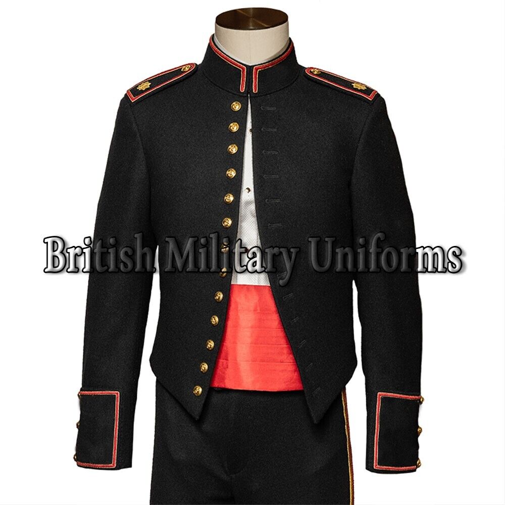 New USA Marine Corps Black Male Officer Evening Jacket Jacket Fatima Industries