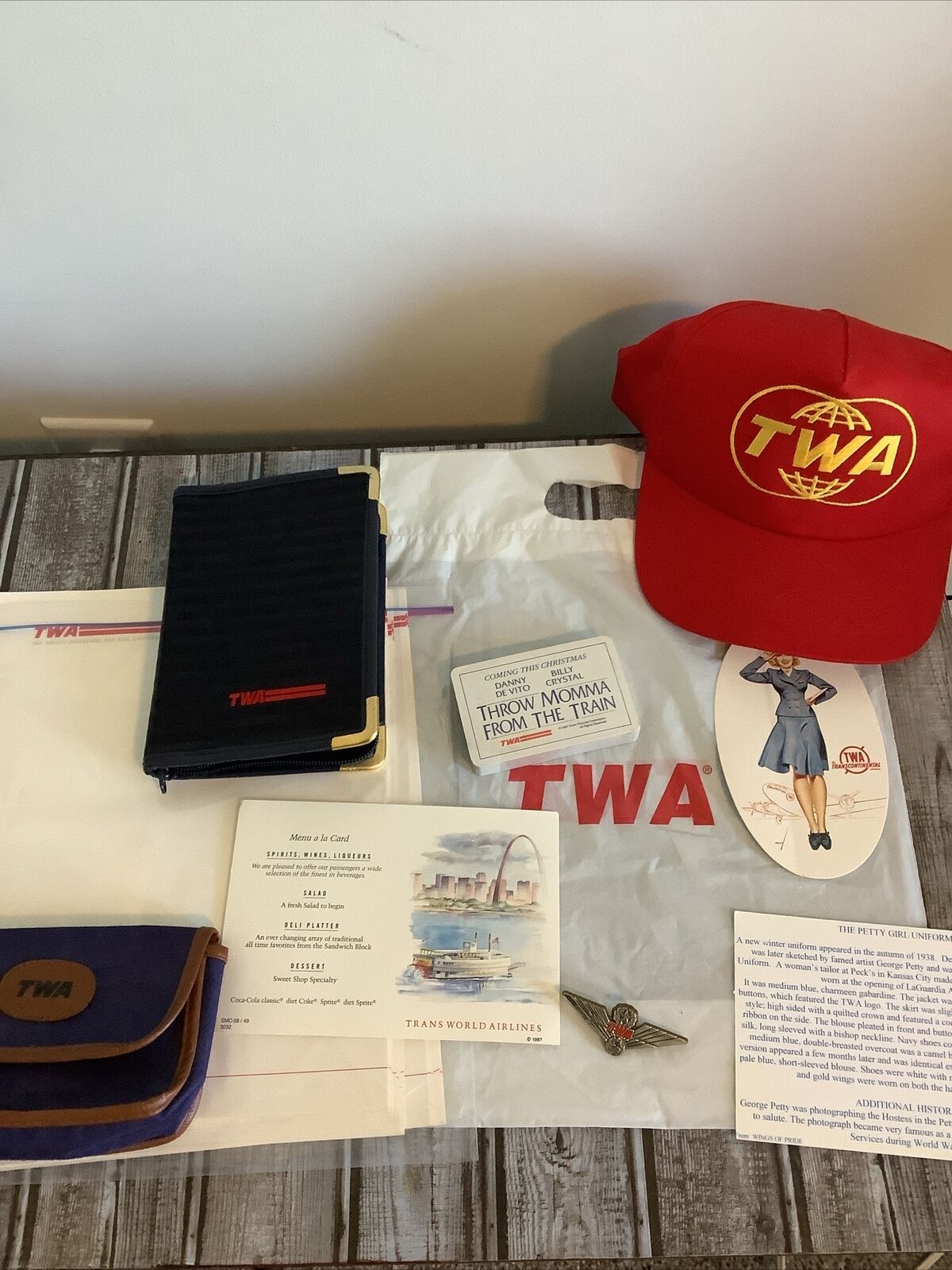 TWA Airline Vintage Memorabilia Lot Of Fun Things