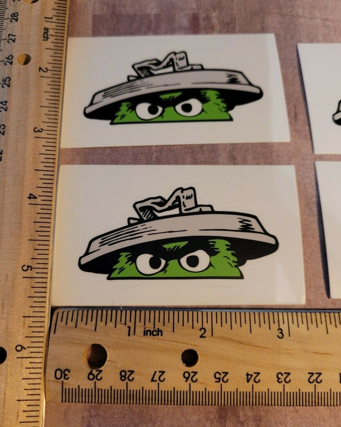 2 Sticker Pack Oscar The Grouch Diecut Drift Sticker made in the USA