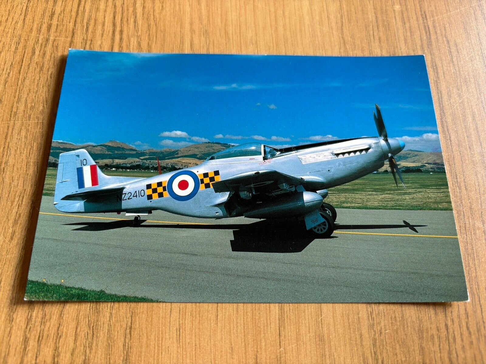 New Zealand Air Force North American P-51 Mustang postcard