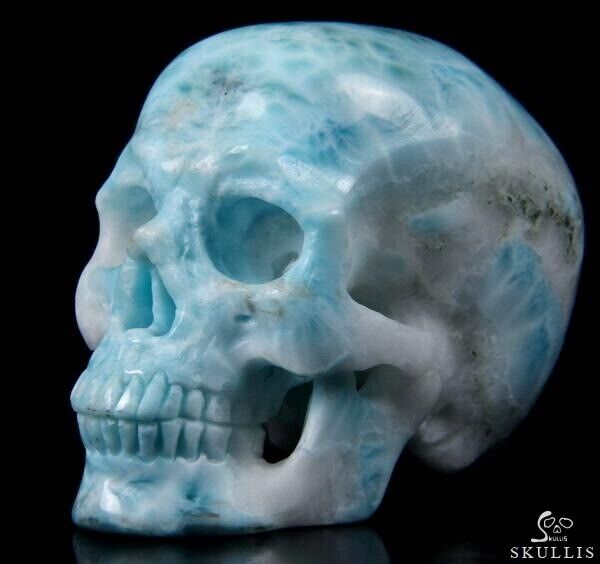 Dec 8, 2014 ACSAD (A Crystal Skull a Day) - Land, Sea, and Sky - Larimar Carved
