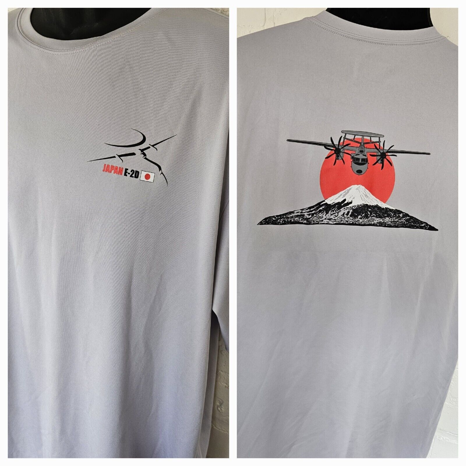 Northrop Grumman E-2 Hawkeye Japan E-2D Logo T-Shirt Mens XL 