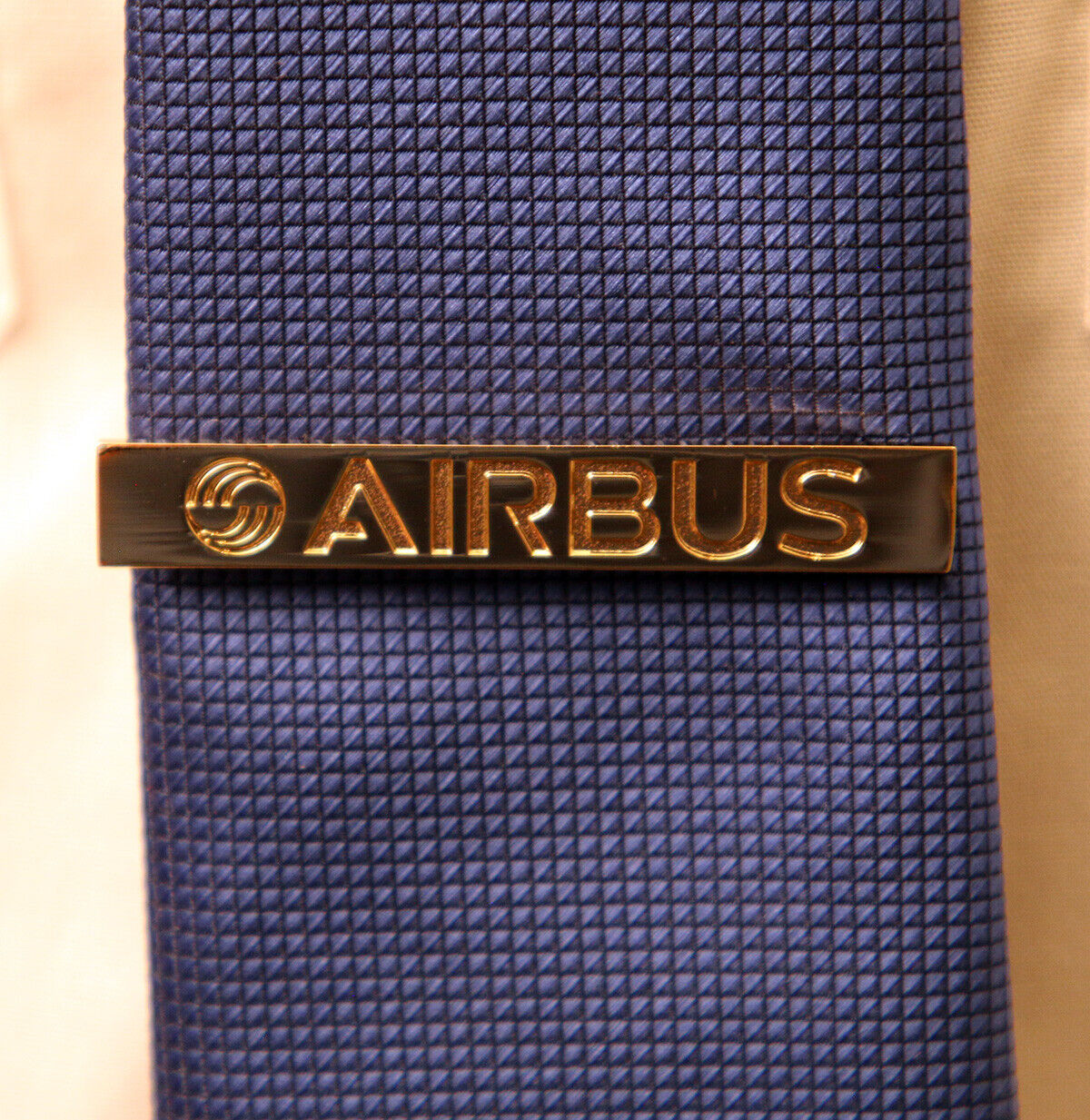 Tiebar Tie Bar Clasp Clip Bar AIRBUS Company GOLD