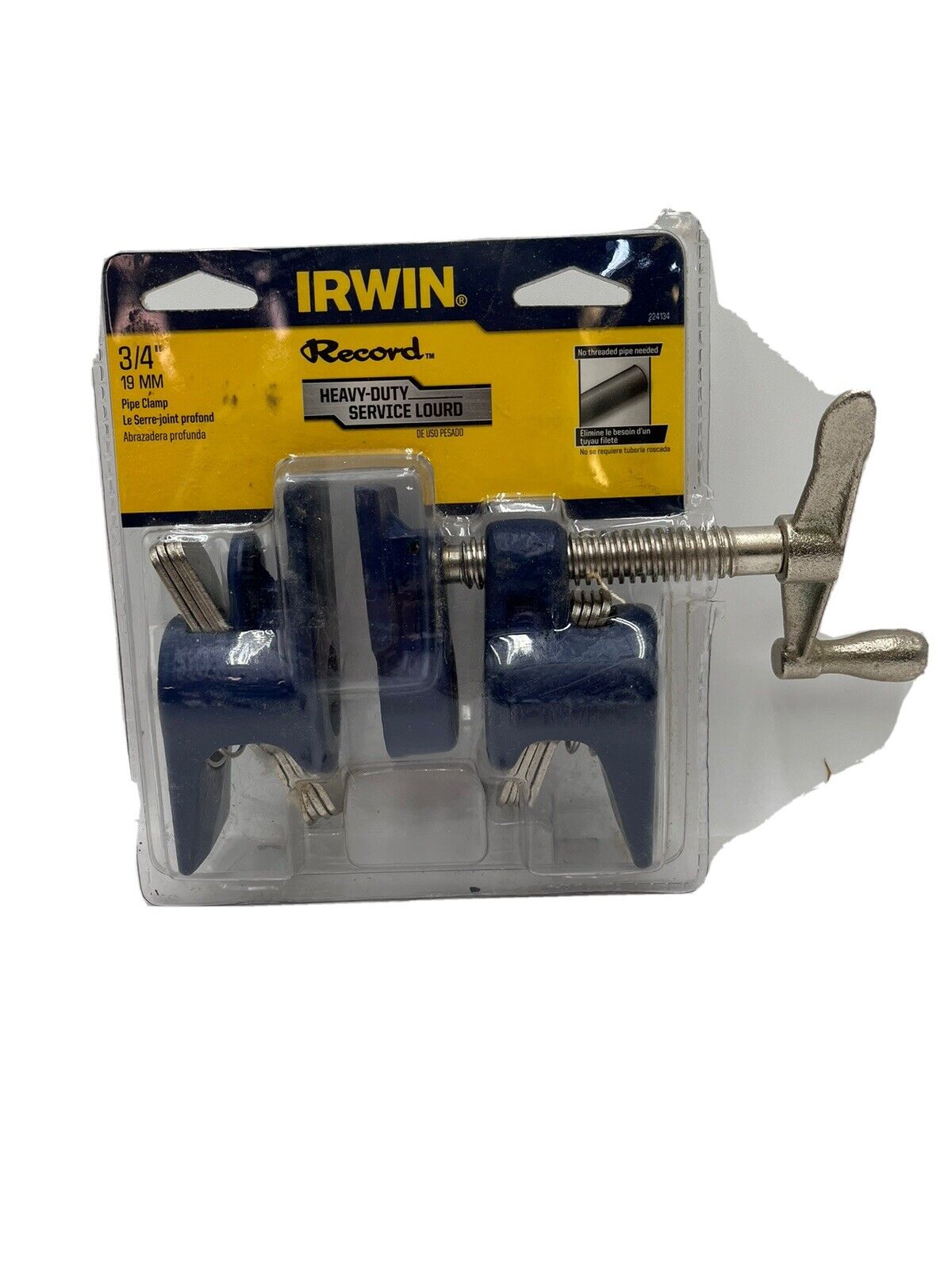 NOS Irwin Record 3/4 Pipe Clamp Fixtures 