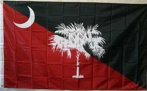 Garnet & Black South Carolina Flag 3x5 ft School Colors Diagonal Banner State SC