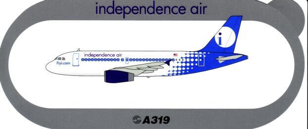 Official Airbus Industrie Independence Air A319 Sticker