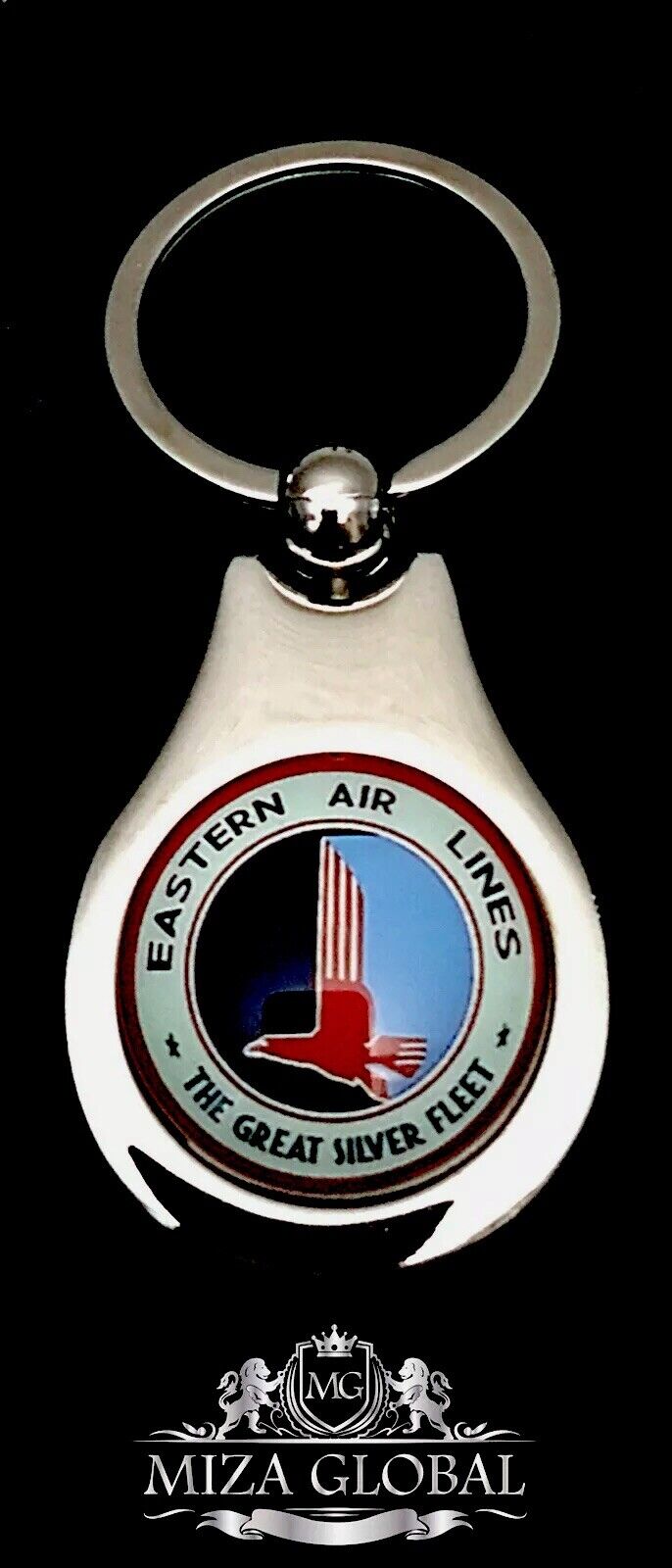 Fly Eastern Airlines Logo KeyChain Key Ring 🏁🏁🏁🏁