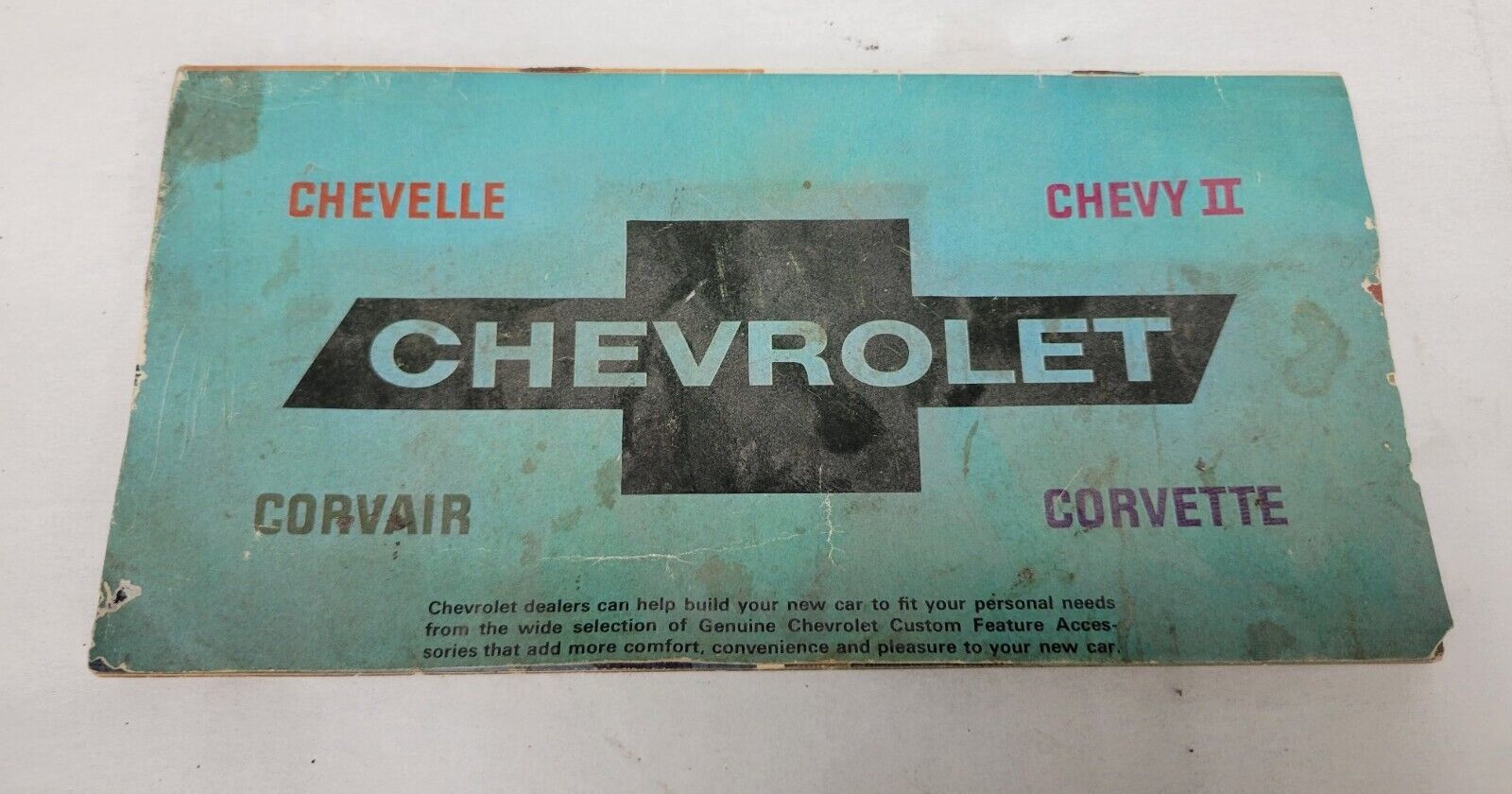 1966 Chevrolet Corvette Chevelle  Chevy II Options Accessories sales brochure gm
