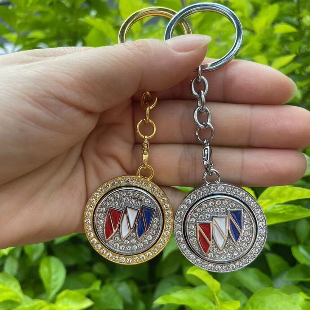 2PCS Diamond-encrusted Alloy Keychain Key Chain Pendant Gift