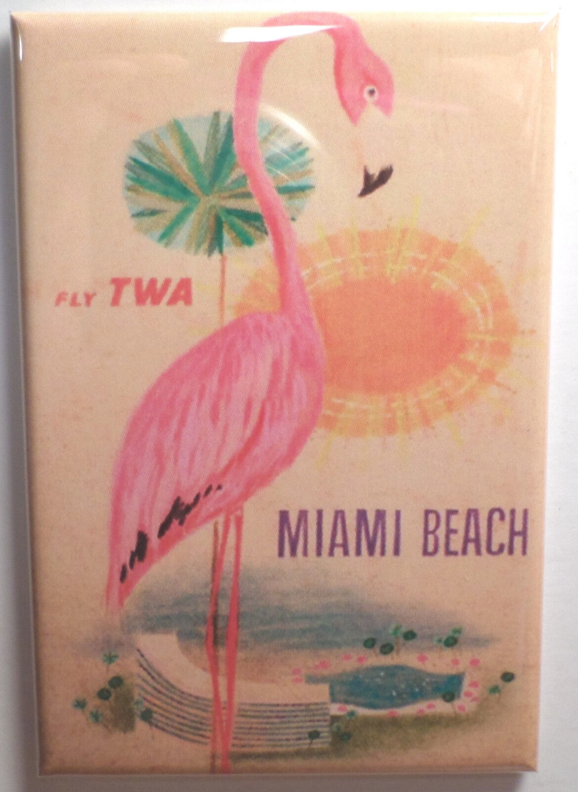 Miami Beach TWA Magnet 2\