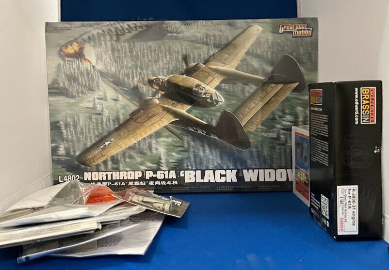 Great Wall Hobby L4802 Northrop P-61A Black Widow w/Custom Parts