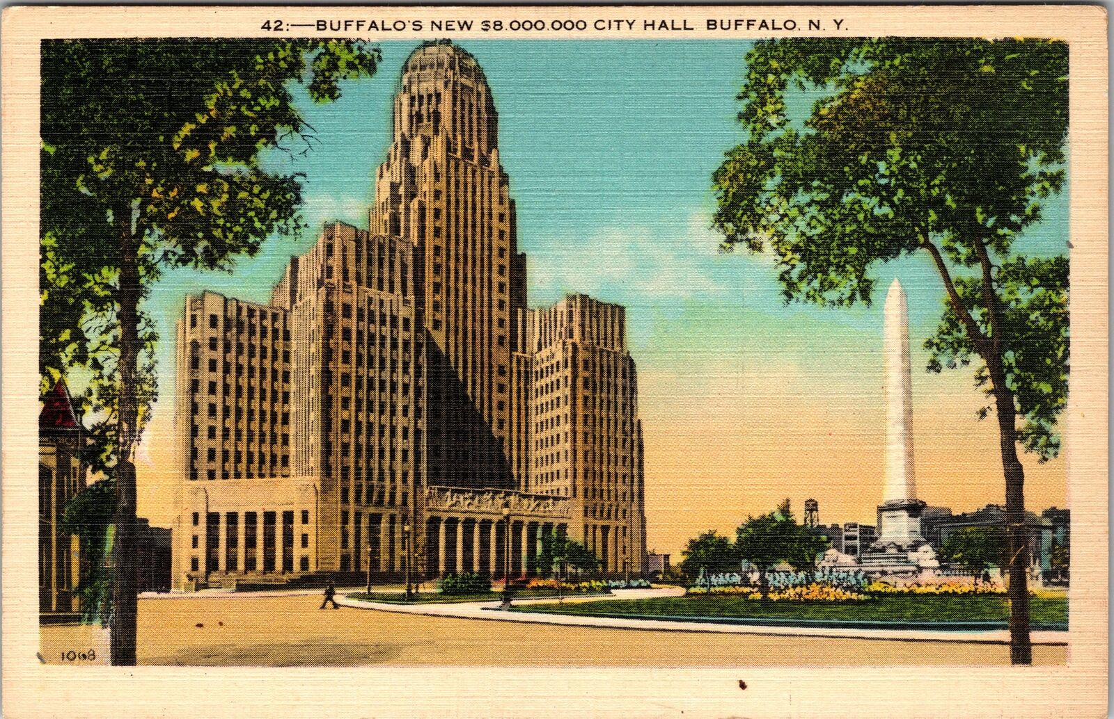 Buffalo NY-New York, Buffalo\'s New City Hall, Vintage Postcard