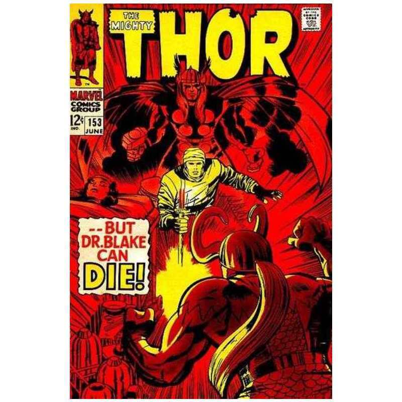 Thor (1966 series) #153 in Near Mint minus condition. Marvel comics [c^