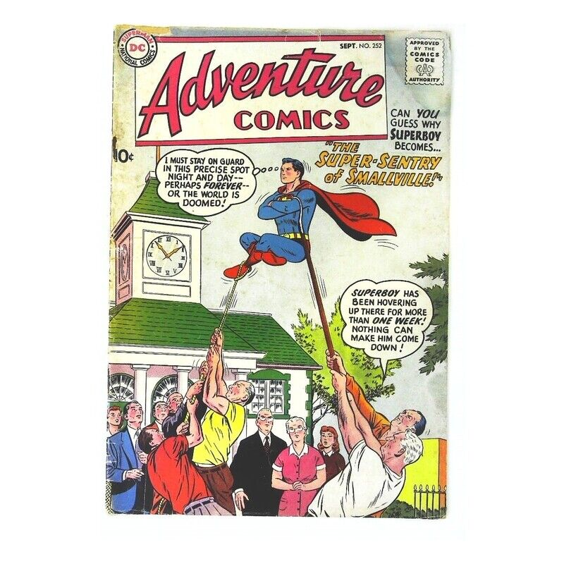 Adventure Comics (1938 series) #252 in Very Good minus condition. DC comics [y@