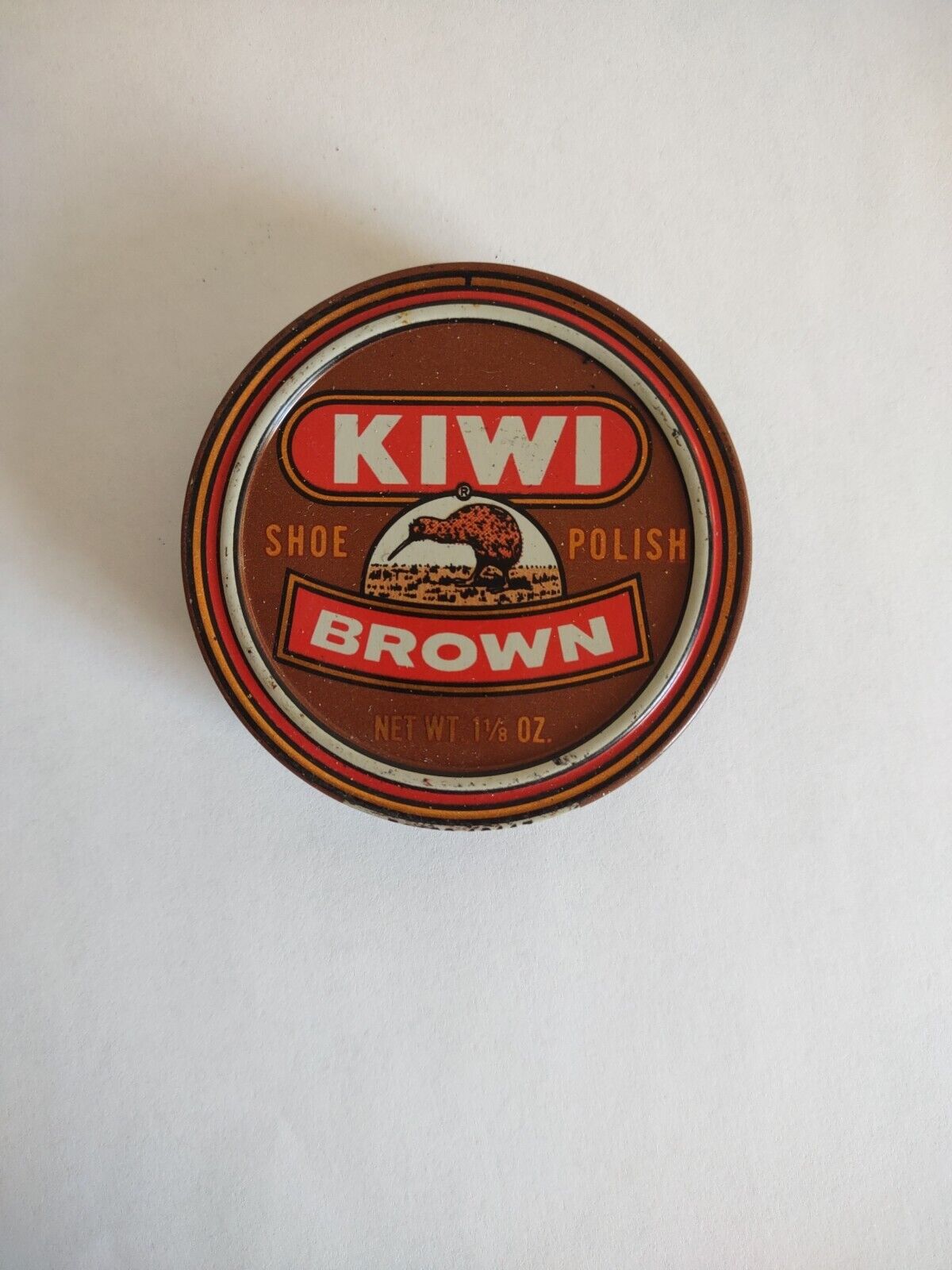 Vintage Kiwi Shoe Polish Tin (Brown)