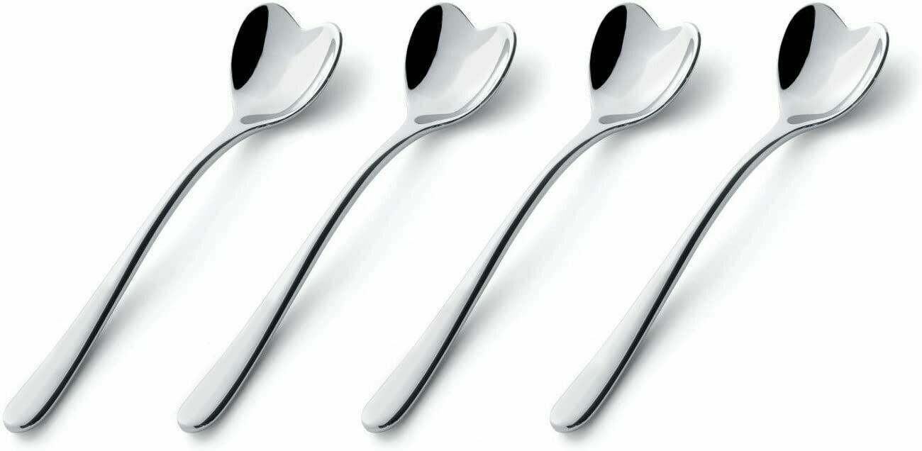 300pc Spoon ALESSI for Delta Airline Heart Shaped Demitasse Spoon Italian Design