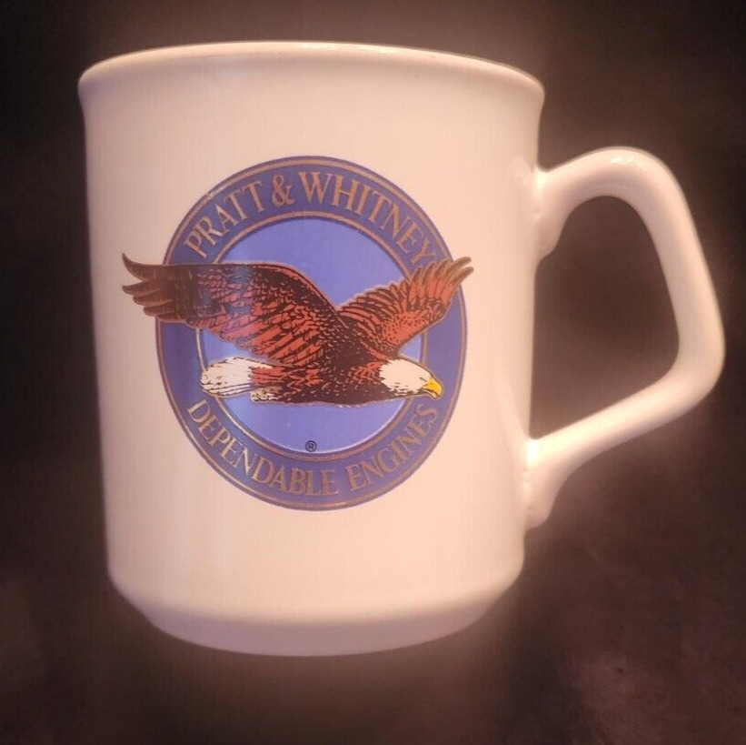 *RARE* Vintage Pratt & Whitney Airplane Engines Coffee Cup