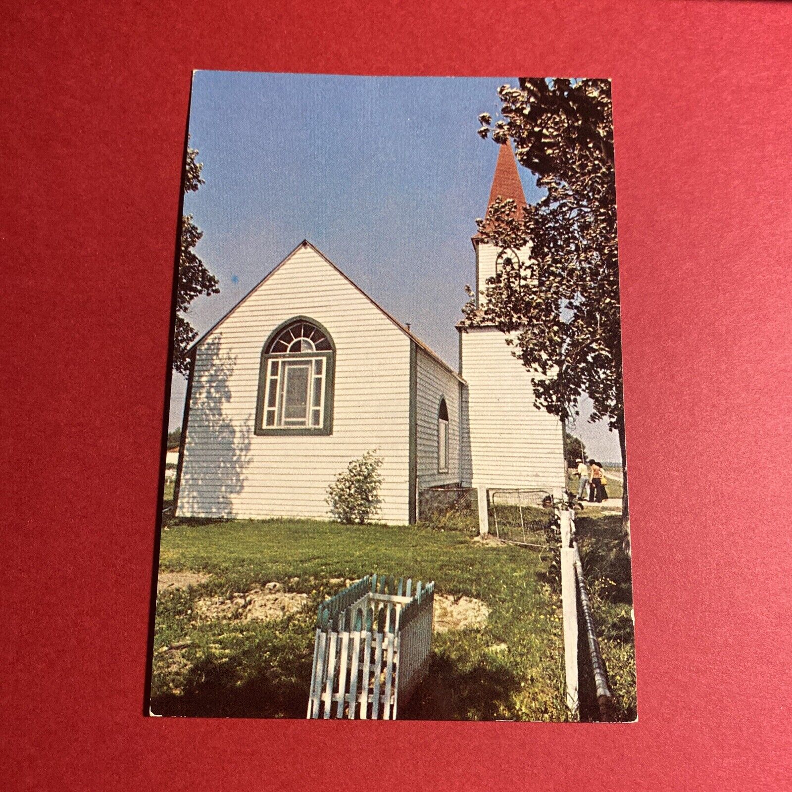 (1) Vintage Photo St. Thomas Anglican Church Moose Factory, Ontario Postcard