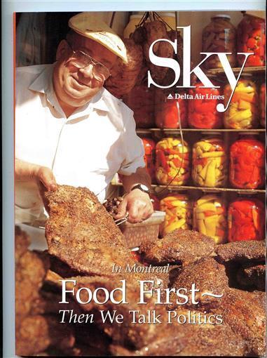 Delta Airlines Sky Inflight Magazine June 1997 In Montreal Food First