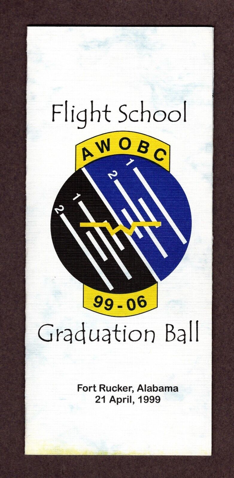 Army Aviation Flight School 1999 Program & Roster