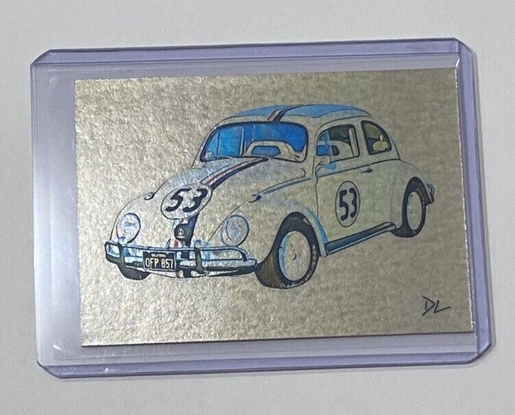 Herbie The Love Bug Platinum Plated Artist Signed Trading Card 1/1